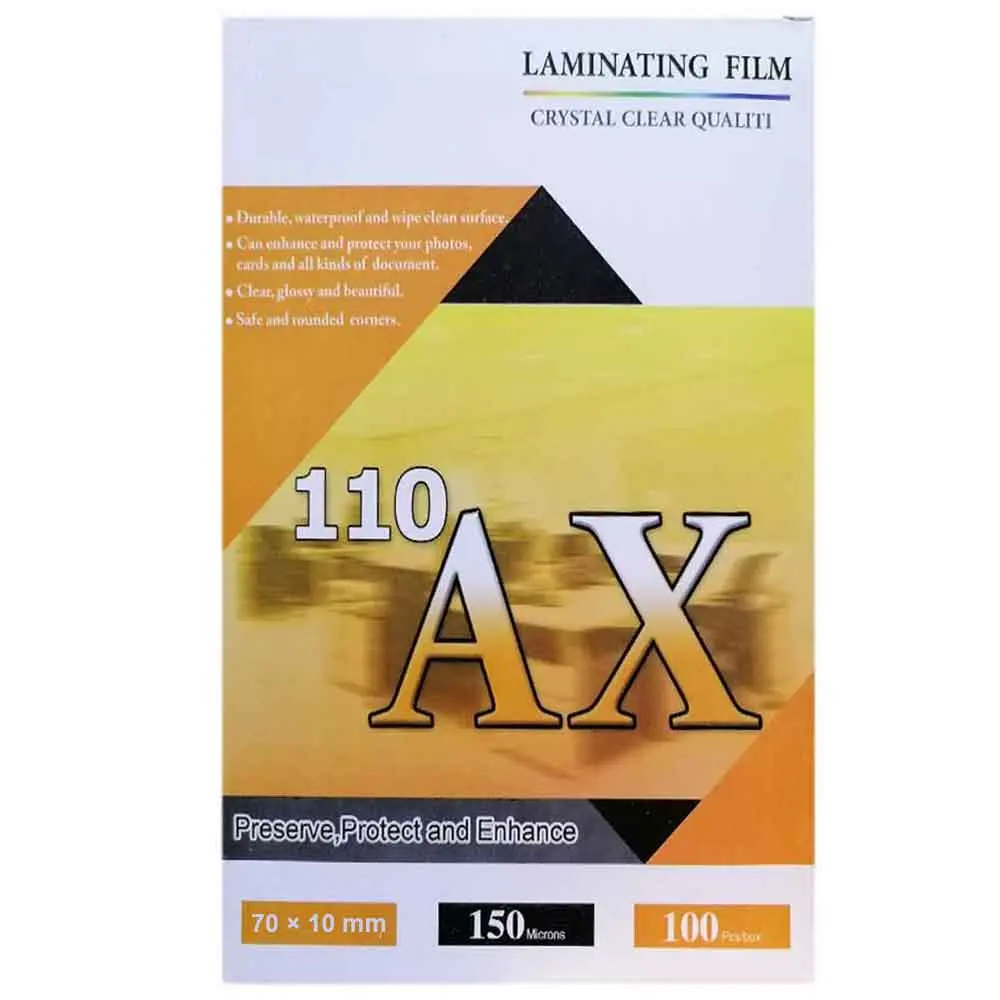 طلق پرس کارت 7 × 10 سانتی متر 150 میکرون خارجی بسته 100 عددی