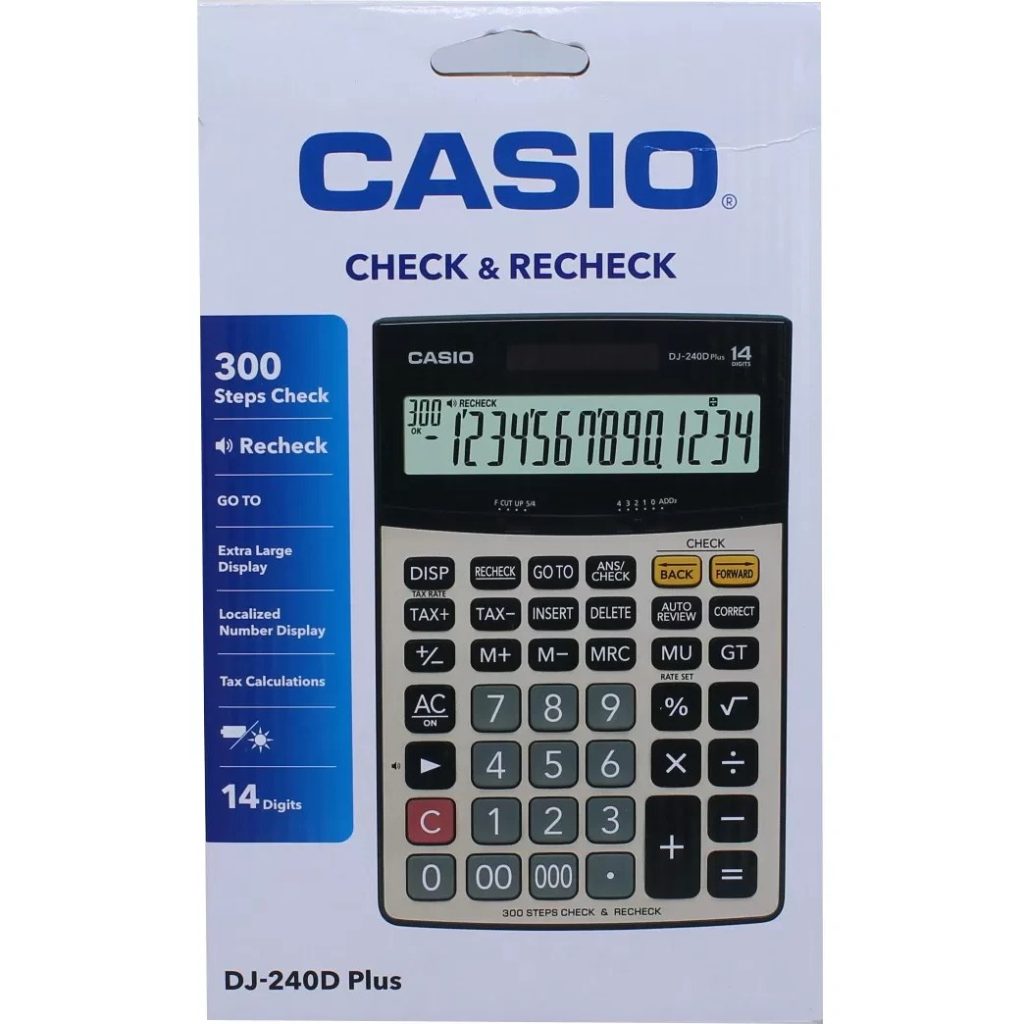 خرید ماشین حساب کاسیو مدل DJ-240D Plus