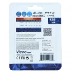 کارت حافظه ۱۲۸ گیگ ویکومن Vicco Man Final 600x Plus U3 90MB/s بدون خشاب و رم ریدر