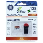 کارت حافظه ۱۲۸ گیگ ویکومن Vicco Man Final 600x Plus U3 90MB/s بدون خشاب و رم ریدر