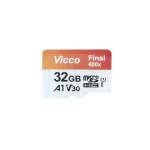 کارت حافظه میکرو ۳۲ گیگ ویکومن Vicco Man Final 600x U3 90MB/s بدون خشاب