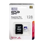 کارت حافظه میکرو سیلیکون پاور 128 گیگ silicon power Superior Pro با آداپتور