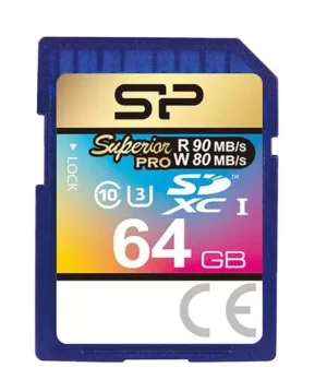 کارت حافظه SDHC سیلیکون پاور 64 گیگ silicon power Superior Pro