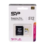 کارت حافظه میکرو سیلیکون پاور 512 گیگ silicon power Superior Pro با آداپتور