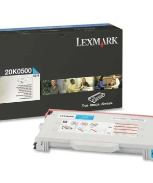 کارتریج لکسمارک 20K0500 آبی Lexmark 20K0500 Cyan Toner