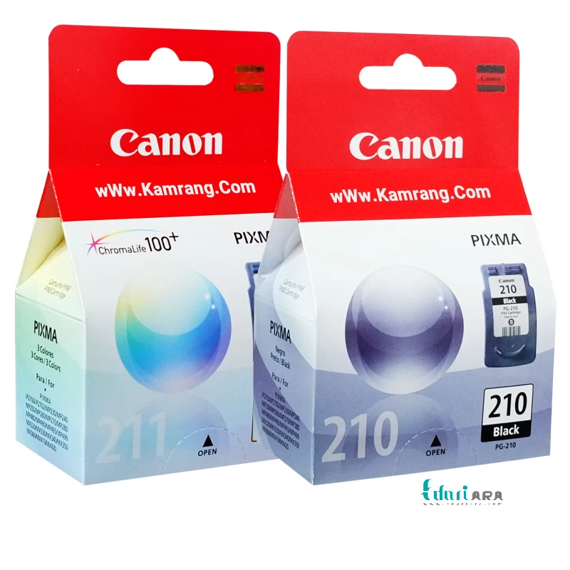 خرید کارتریج جوهرافشان Canon رنگی و مشکی اداری آرا210