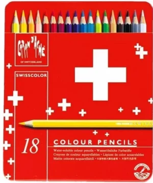 مداد آبرنگی 18 رنگ کارن داش مدل Swiss Color
