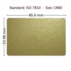 کارت پی وی سی طلایی مدل KC-13 بسته 250 عددی