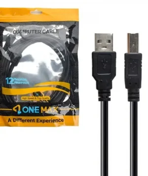 کابل پرینتر USB2.0 وان مکس (ONE MAX) طول 3 متر