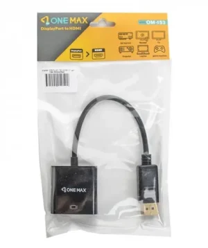 کابل تبدیل DisplayPort به HDMI وان مکس مدل OM-153