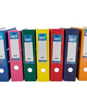 زونکن A4 بزرگ کتان لبه فلزی SKY