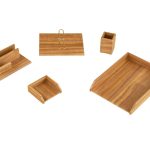 خرید ست رومیزی مدیریتی 5 تیکه قائم کد 205 رنگ آنتیک