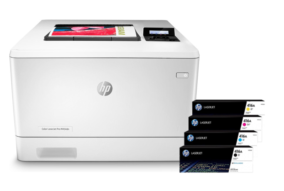 کارتریج لیزری رنگی اچ پی مدل Laserjet Pro M454dn سری کامل
