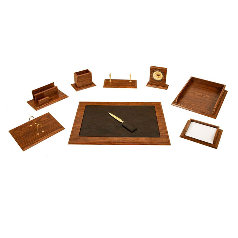 ست رومیزی مدیریتی چوبی 9 پارچه قائم کد 509