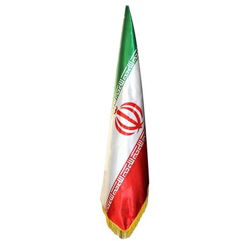 خرید پرچم ایران تشریفاتی سایز 150 × 90 سانتی متر مدل شهاب تحریر
