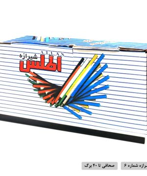 خرید شیرازه شماره 6 اطلس بسته 100 عددی رنگ مشکی