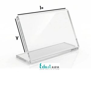 طلق عنوان رومیزی پلکسی سایز 10 × 7 سانتی متر افقی