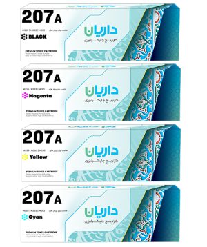 خرید کارتریج لیزری رنگی مدل 207a داریان ست چهار رنگ اداری آرا