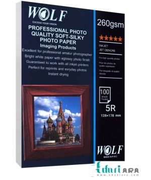 خرید کاغذ ابریشمی سافت سیلک ( RC ) ولف سایز 13x18 وزن 260 گرم 100 برگ