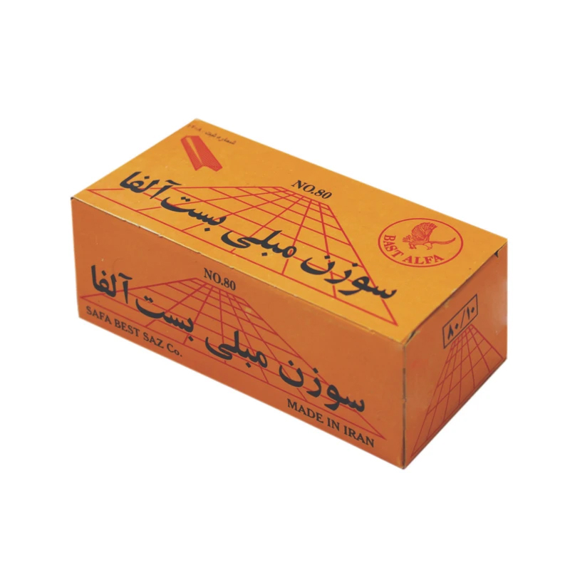 خرید سوزن منگنه مبلی بست آلفا سایز 80/10 بسته 4000 عددی