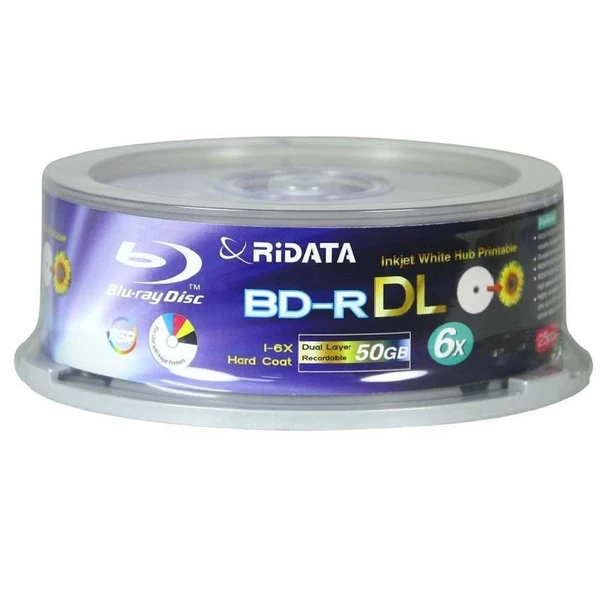 بلوری خام 50 گیگ ری دیتا مدل BD-R بسته 15عددی