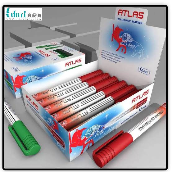 خرید ماژیک وایت برد اطلس بسته 12 عددی