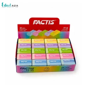 پاک‌کن رنگی پاستلی FP40 فکتیس (بسته ۴۰ عددی)