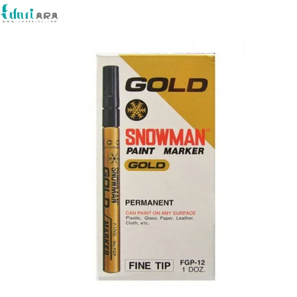 خرید ماژیک طلایی اسنومن GP-12 بسته 12 تایی